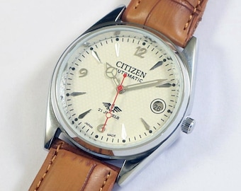 Vintage Citizen Eagle 7 Automatic Japan Mens Wrist watch | mechanical | quick set date | stainless steel | gift for men for him | a1002li25