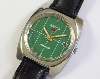 Vintage Seiko 5 Automatic Japan refurbished Mens Wrist watch | mechanical | quick set date stainless steel | gift for men for him a1028li26