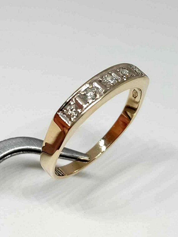 Brilliant Full Gold ring 14 kt / 585 Kt - Entoura… - image 1
