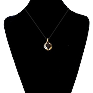 Necklace Pendant For Women in full gold 14Kt -585kt - Garnet - Vintage