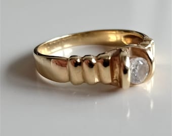 Damenring - Topas Gold 14Kt / 585 - Vintage