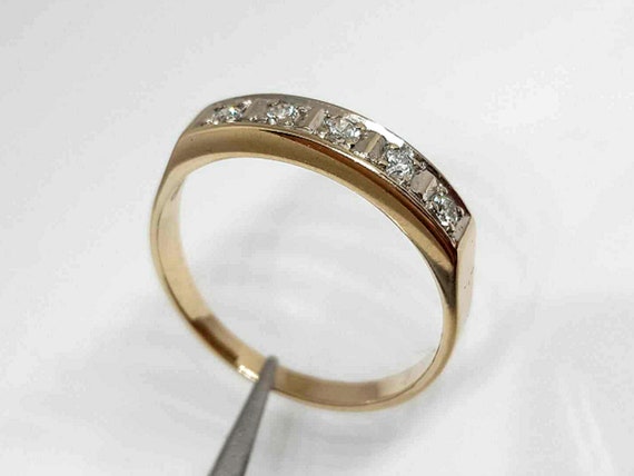 Brilliant Full Gold ring 14 kt / 585 Kt - Entoura… - image 6