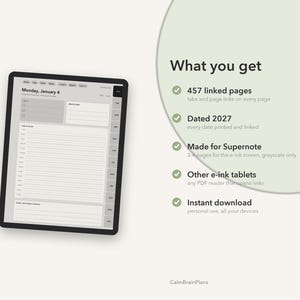2027 Supernote Planner: what you get