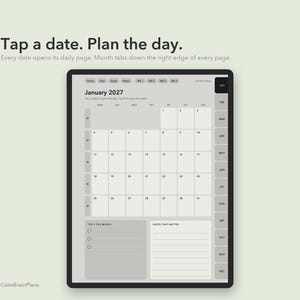 2027 Supernote Planner: closeup