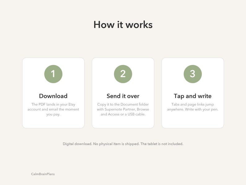 2027 Supernote Planner: how it works