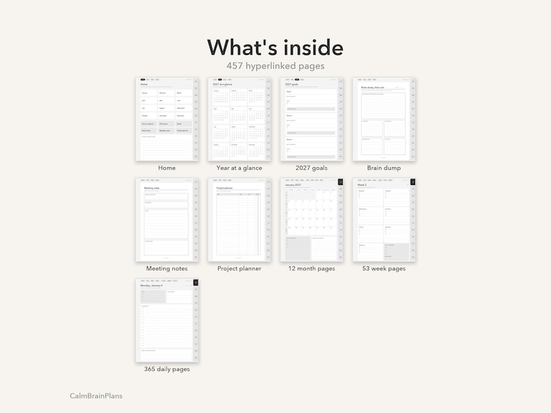 2027 Supernote Planner: whats included