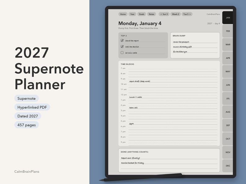 2027 Supernote Planner: hero
