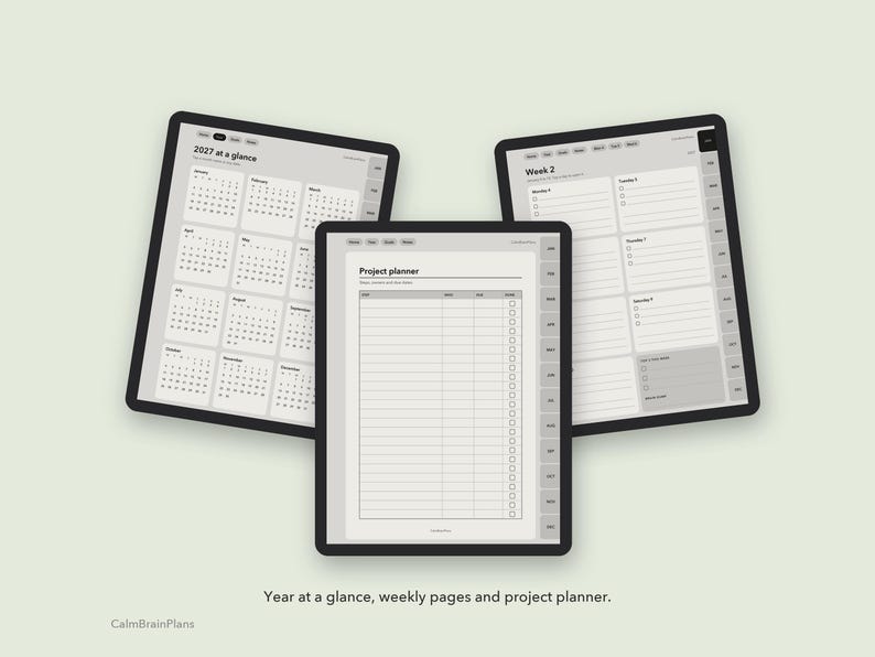 2027 Supernote Planner: flat lay