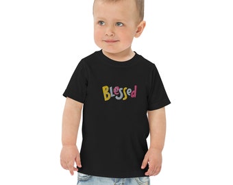 Kiddies Blessed Christian jersey t-shirt