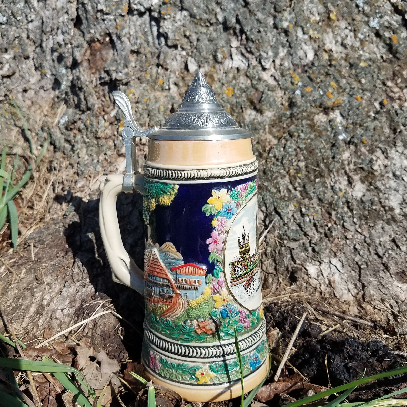 Armin Bay German Hand Painted Ceramic Beer Stein Made in | Etsy