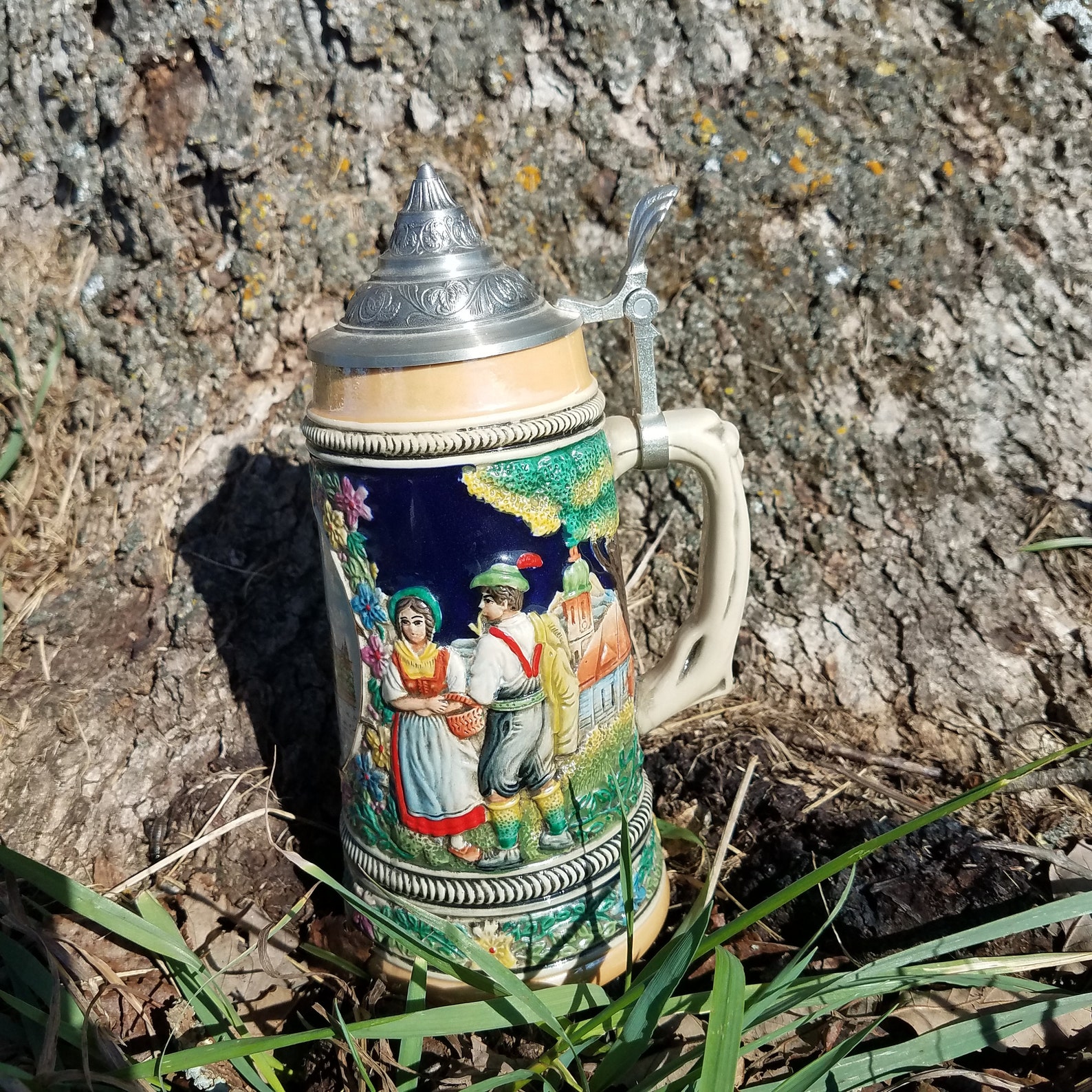 Armin Bay German Hand Painted Ceramic Beer Stein Made in | Etsy