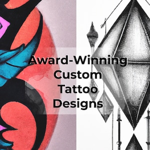 Custom Tattoo Commission, Unisexual Tattoo Design, Tattoo Design, Custom Tattoo Design, Art Commission, Custom Tattoo Design