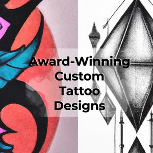 Custom Tattoo Commission, Unisexual Tattoo Design, Tattoo Design, Custom Tattoo Design, Art Commission, Custom Tattoo Design