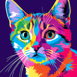 Pop art pet portrait, custom pet pop art, pop art dog portrait, pet pop art, colorful dog art