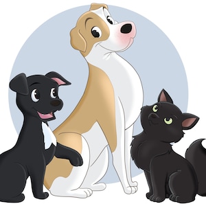 I will draw your pet Disney style