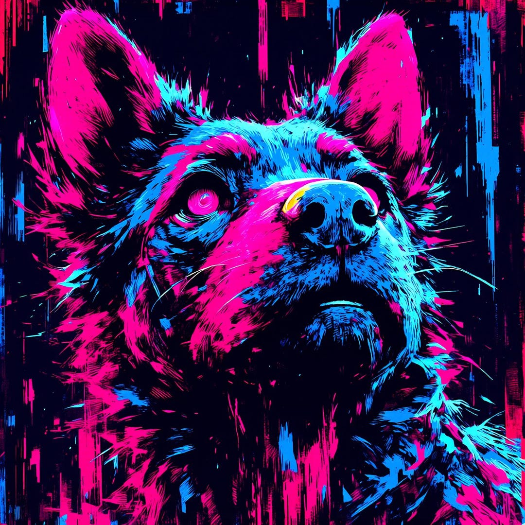 Cyberpunk Art, Custom Pet Portrait, Cyberpunk Dog, Cyberpunk Cat ...