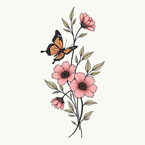 Custom Tattoo Commission, Unisexual Tattoo Design, Tattoo Design, Custom Tattoo Design, Art Commission, Custom Tattoo Design