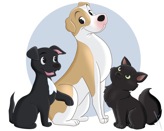 I Will Draw Your Pet Disney Style - Etsy I Will Draw Your Pet Disney Style - Etsy