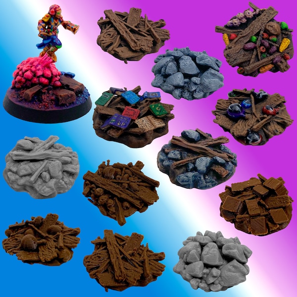 JOTL Demolitionist Destruction Tokens – Gloomhaven Jaws of the Lion Scatter Terrain