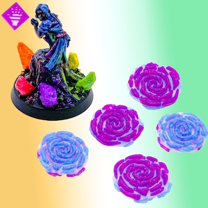 Fichas de Diviner Rift (5) para círculos olvidados: accesorios de Gloomhaven, Frosthaven y Fauces del León