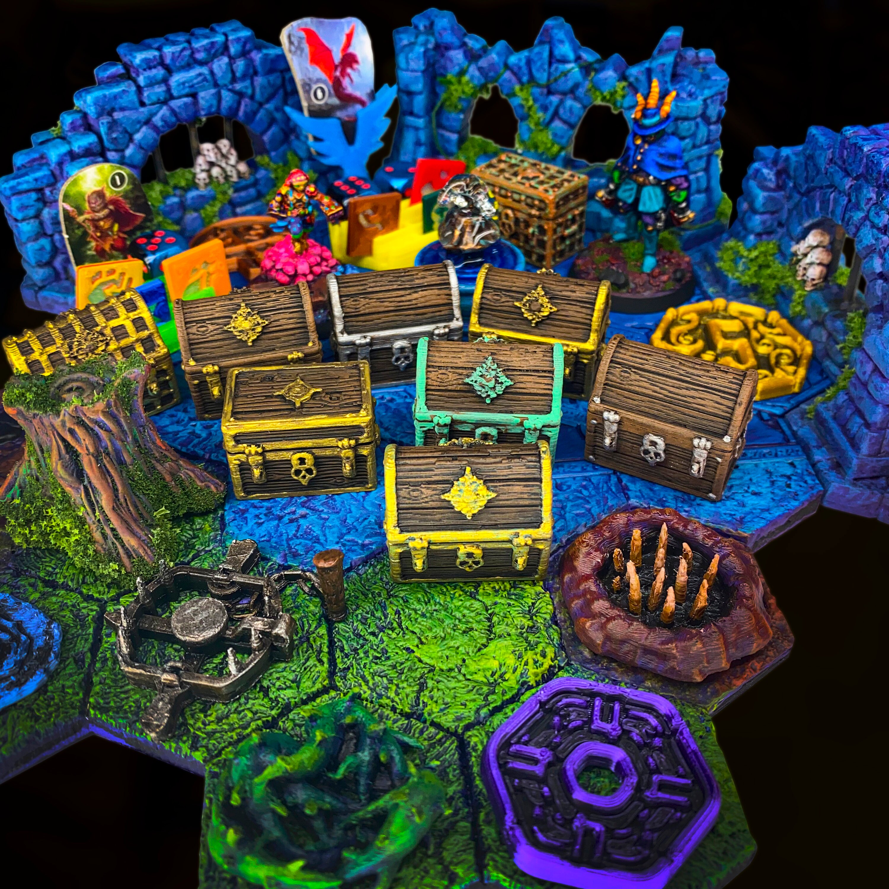 Gloomhaven Treasure Chests Painted Gloomhaven Etsy Australia