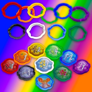 Quacks of Quedlinburg Token Case Shields for Protection and Color Quick Reference