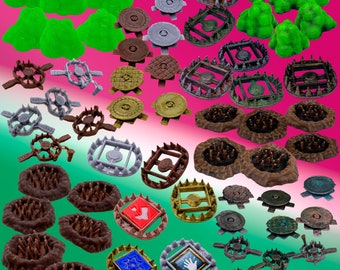 Gloomhaven Trap and Pressure Plate Pack - Gloomhaven, Frosthaven, and Jaws of the Lion Accessories