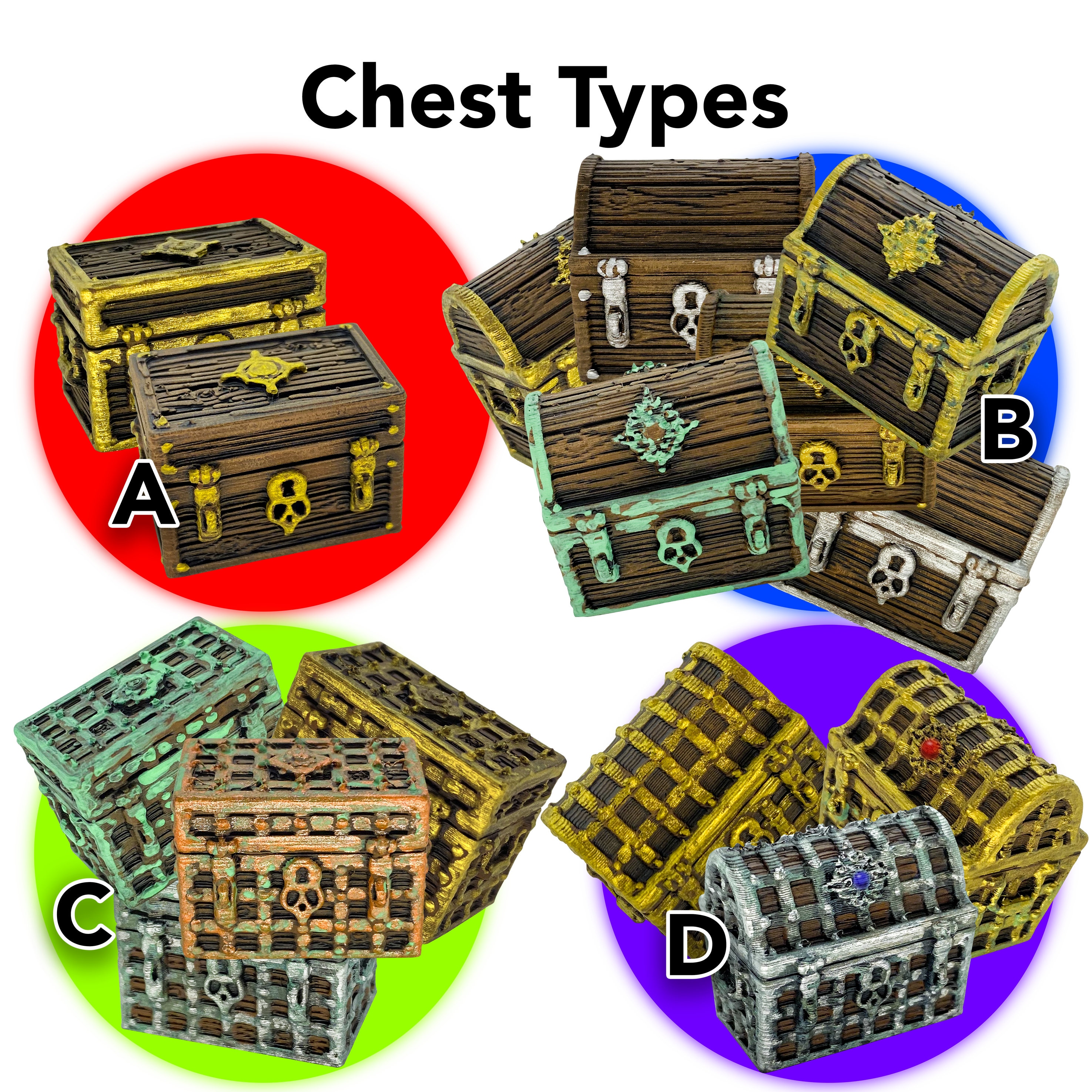 Gloomhaven Treasure Chests Painted Gloomhaven Etsy Australia