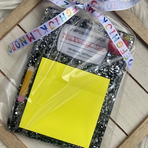 Sticky Note Holder, Notepad Holder, Stationary, Office Decor, Classroom Decor