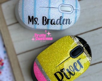 High Quality Personalized Teacher Wireless Mouse, Custom Glitter Mouse Gift, Teacher Desk Accessories, Teacher Appreciation Gift