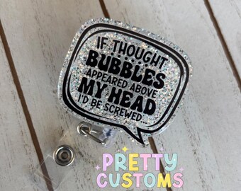 Cute Badge Reel, Funny Badge, Sarcasm, Sarcastic Badge Reel,  Badge Reel Gift, ID Holder, Permanent, Interchangeable