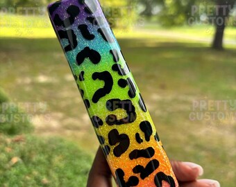 Leopard Glitter Stapler: Chic Office Desk Decor