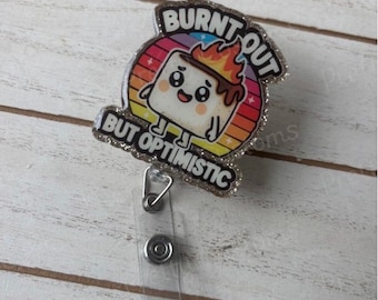 Cute Badge Reel, Funny Badge, Sarcasm, Sarcastic Badge Reel,  Badge Reel Gift, ID Holder, Permanent, Interchangeable