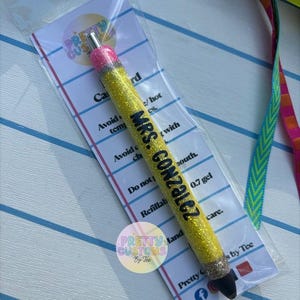 Potloodpen | Op bestelling gemaakte pennen | Leraarcadeau | Gepersonaliseerde cadeau | Aangepast cadeau