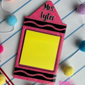 Sticky Note Holder, Notepad Holder, Stationary, Office Decor, Classroom Decor