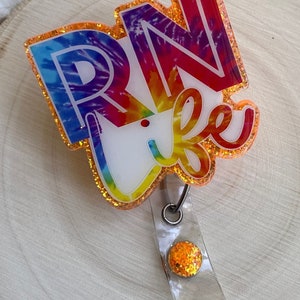 Best Seller | Nurse Badge Reel, Nurse Gift, Tie Dye Badge Reel,  RN Badge Reel