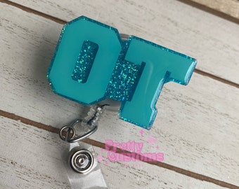 Occupational Therapy Badge Reel, Occupational  Therapy, Occupational Therapist, OT Badge Reel, Interchangeable, Permanent Reel