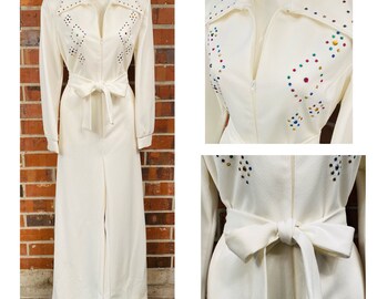 vintage white jumpsuit