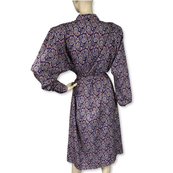 1980s does the  1940s Silk Dress | vintage Paisle… - image 4