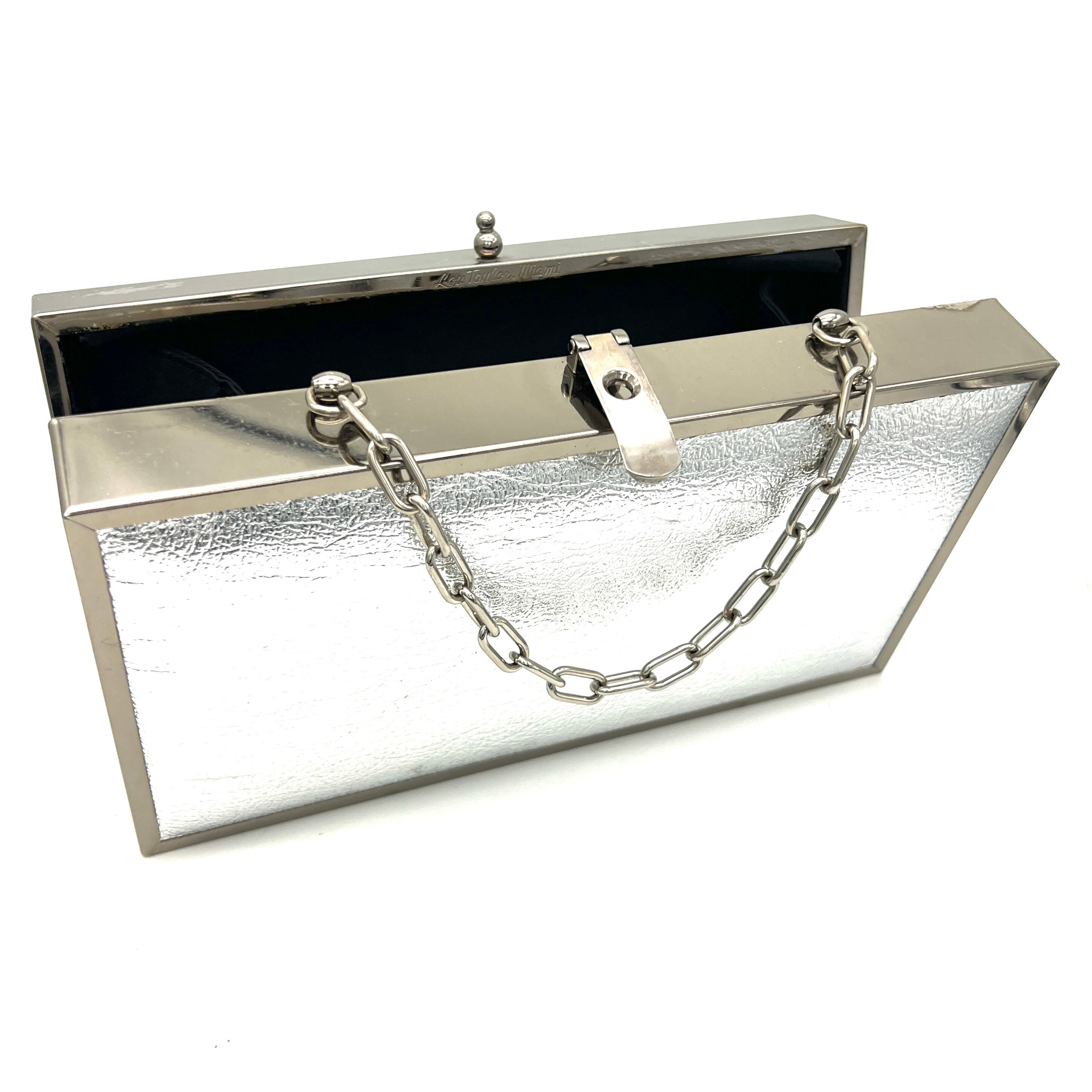 Vintage 1960s Large MOD Rectangle Silver Box Bag, 60s Silver Lame and Metal Large Box Handbag W Attached Coin Purse, Silver Mod Square Bag - Etsy Vintage 1960s Large MOD Rectangle Silver Box Bag, 60s Silver Lame and Metal Large Box Handbag W Attached Coin Purse, Silver Mod Square Bag - Etsy