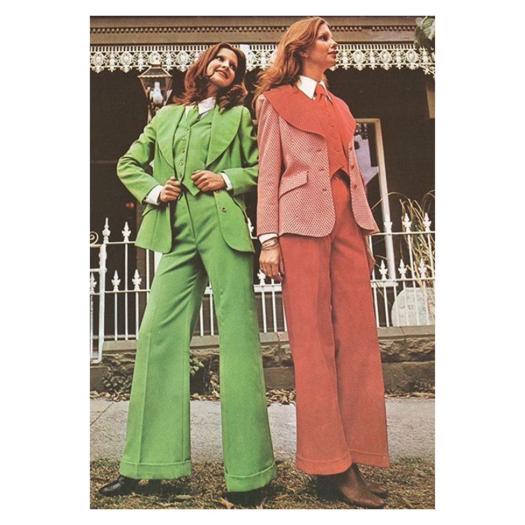 Men's Leisure Suit & Women's Pantsuit - Spiegel, 1976 : r