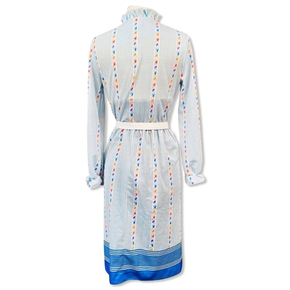 Vintage 1970s secretary dress, 70s ruffle dress, … - image 5