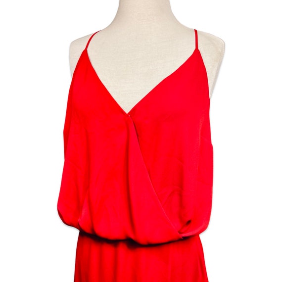 Vintage 1970s deep red disco maxi dress, 1970s re… - image 6