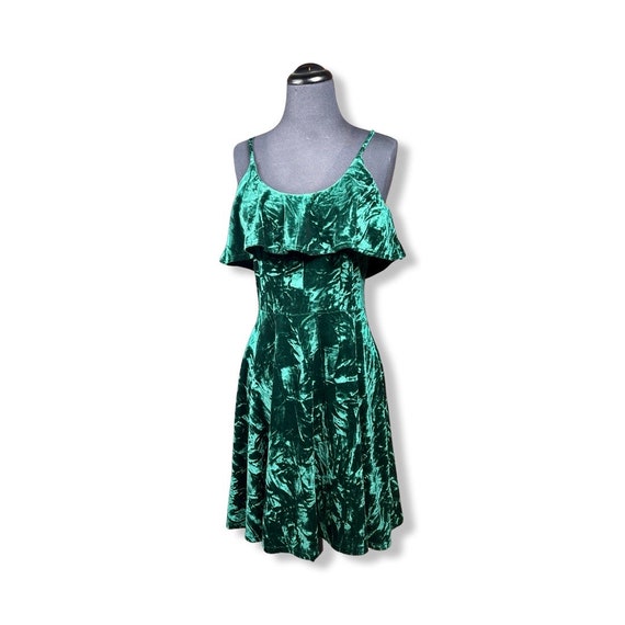 Vintage 1990s Crushed Velvet dress, 90s velvet cl… - image 10