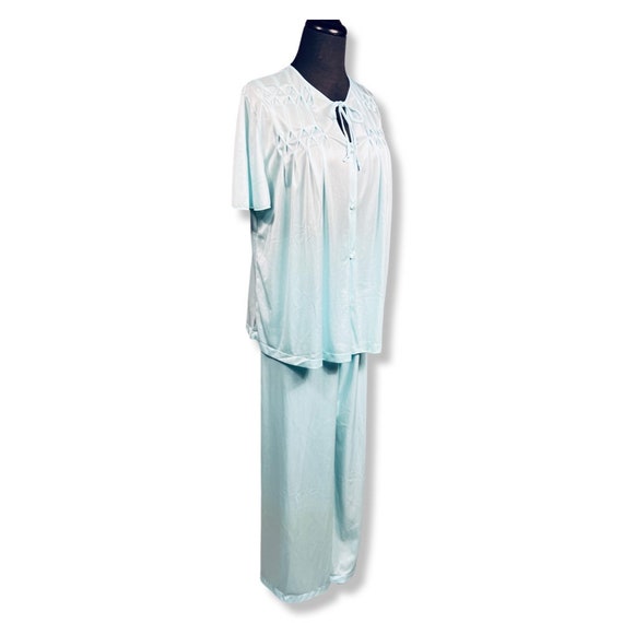 Vintage 1960s Pajamas, 60s silky pajamas, 60s tur… - image 8