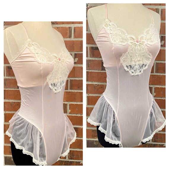 RARE Plus Size Vintage 50s Teddy Neglige |Size 20