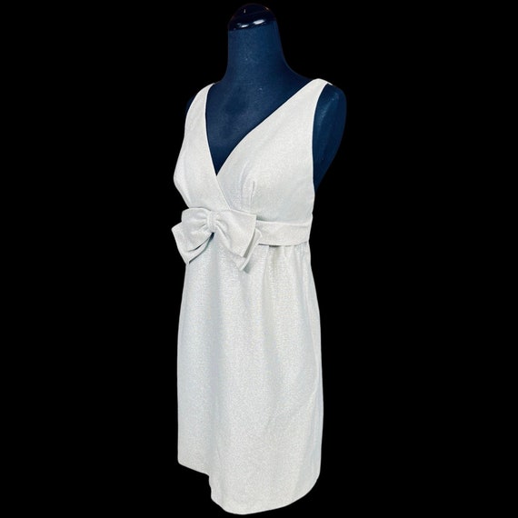 1960s Vintage babydoll dress, 60s silver babydoll dre… Gem