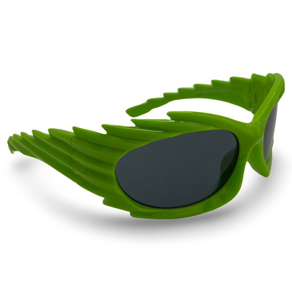 Vintage 1980s Sunglasses 80s Punk Sunglasses 80s Novelty Sunglasses 90s Rocker Shades 80s Green Sunglasses 80s Funky Sunglasses