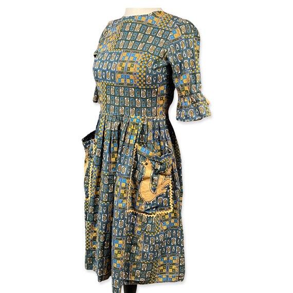 1930s Petite Cotton House Dress, XS 1930s homemad… - image 8