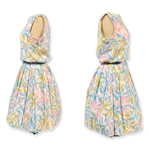 Vintage 1950s swing dress| 1950s pastel  swing dr… - image 5